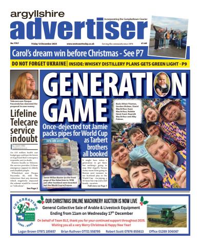 Argyllshire Advertiser issue Friday, December 12, 2025
