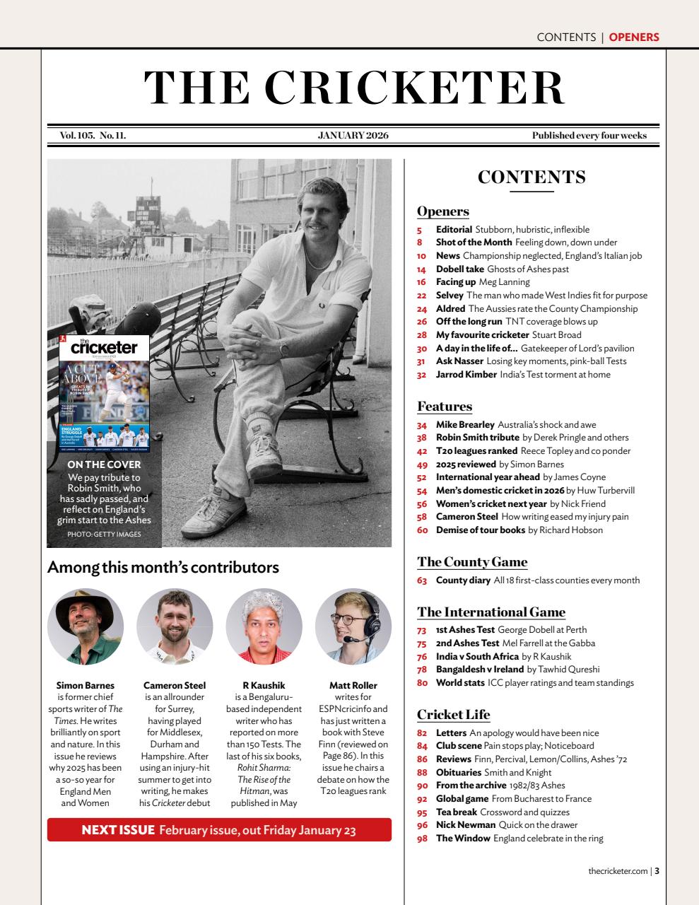 The Cricketer Magazine Preview Pages