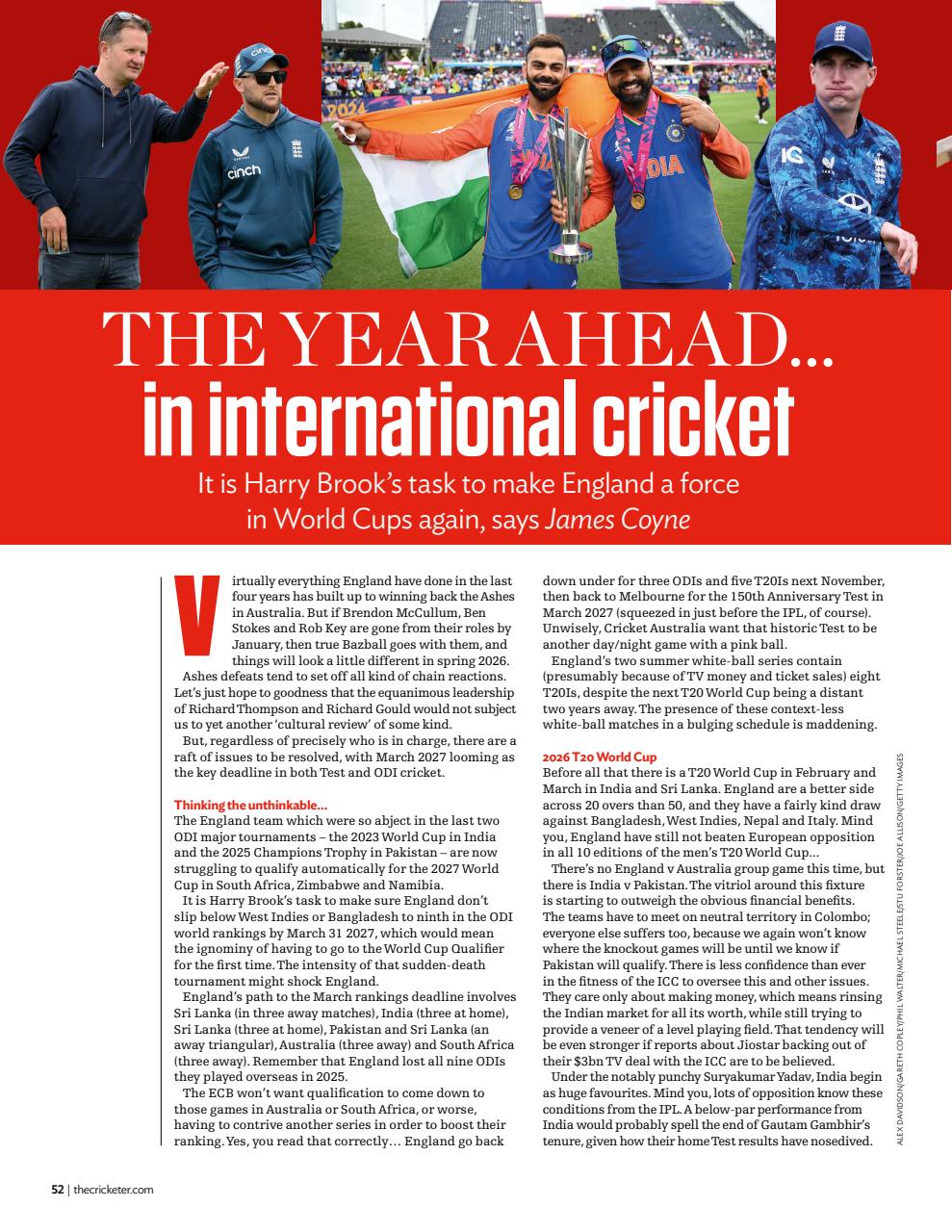 The Cricketer Magazine Preview Pages