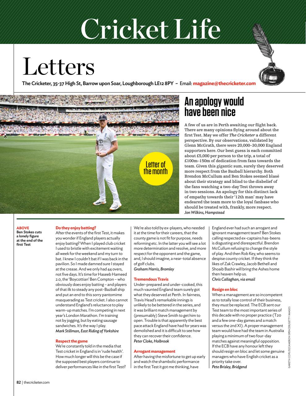 The Cricketer Magazine Preview Pages