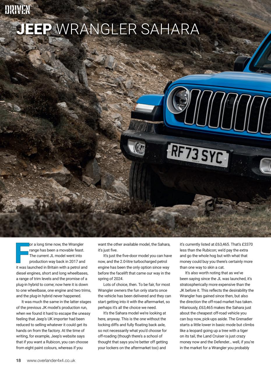 Overlander 4X4 Preview Pages