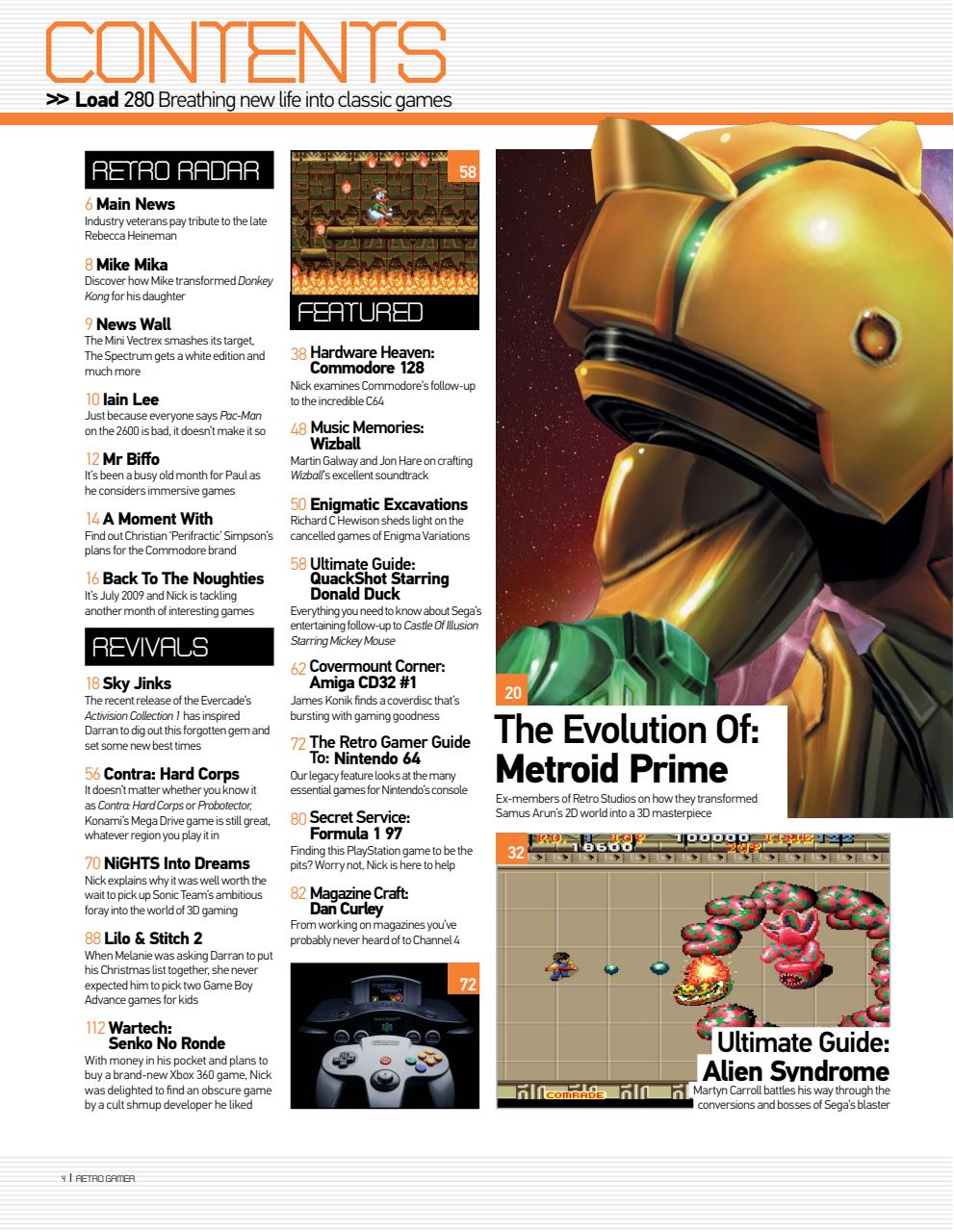 Retro Gamer Preview Pages