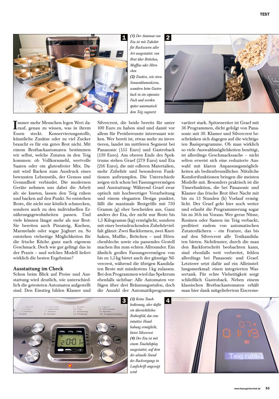 Haus & Garten Test Preview Pages