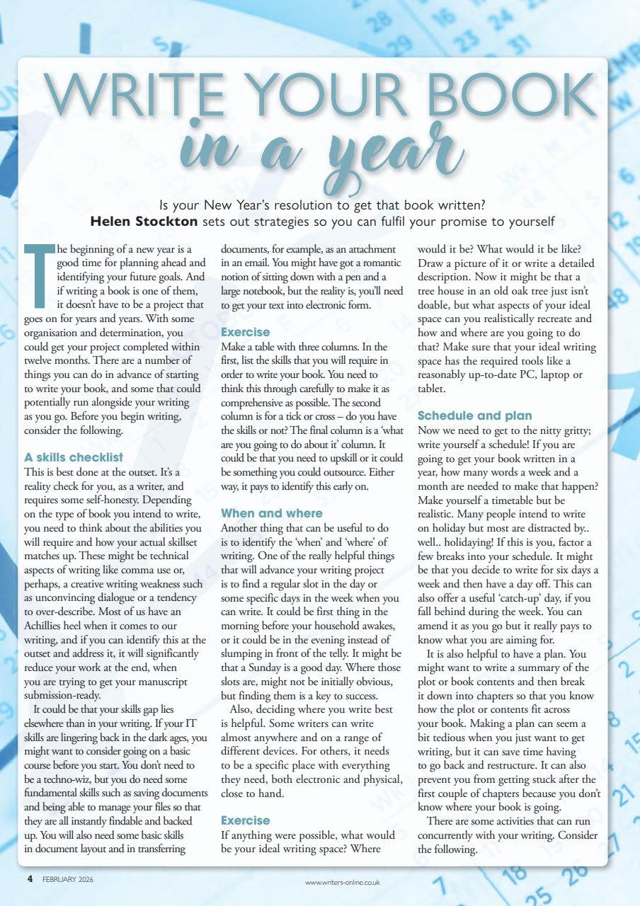 Writing Magazine Preview Pages