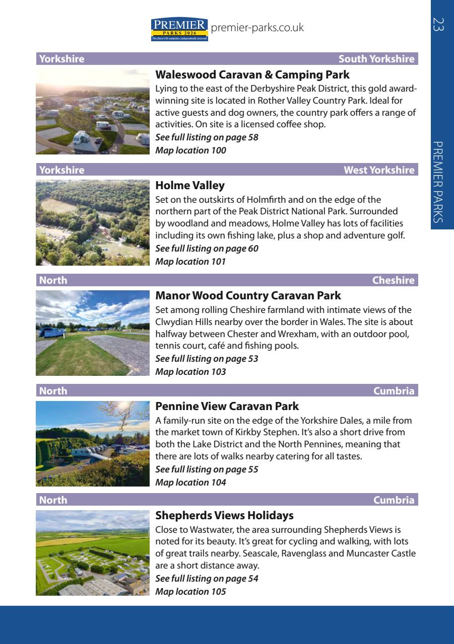 Campsite Finder Preview Pages