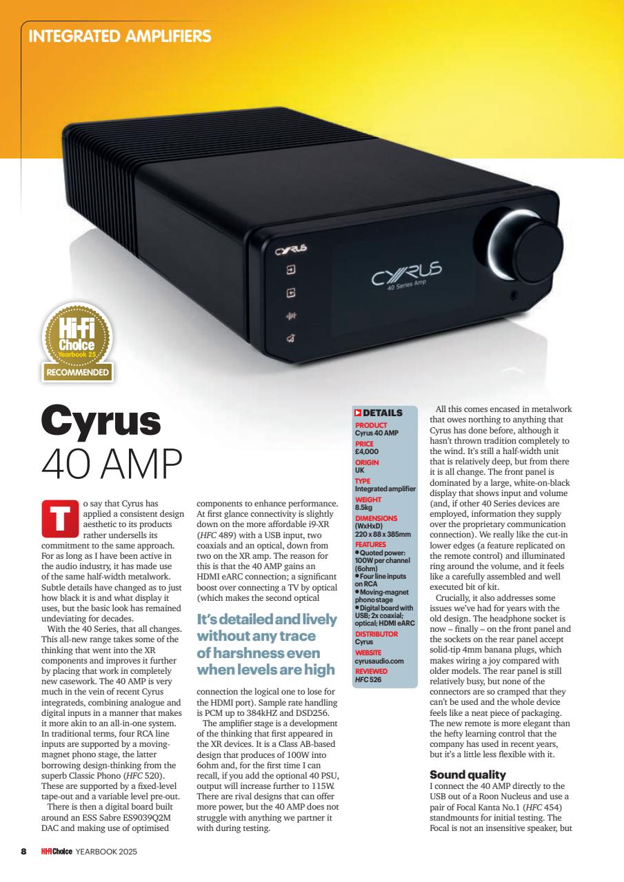 Hi-Fi Choice Preview Pages