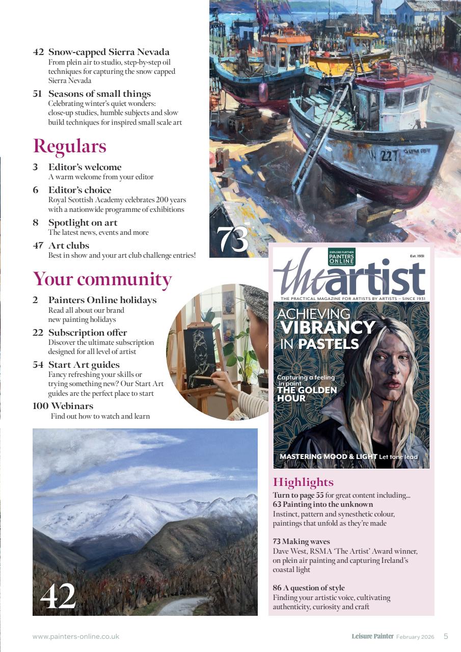 Leisure Painter & The Artist Preview Pages