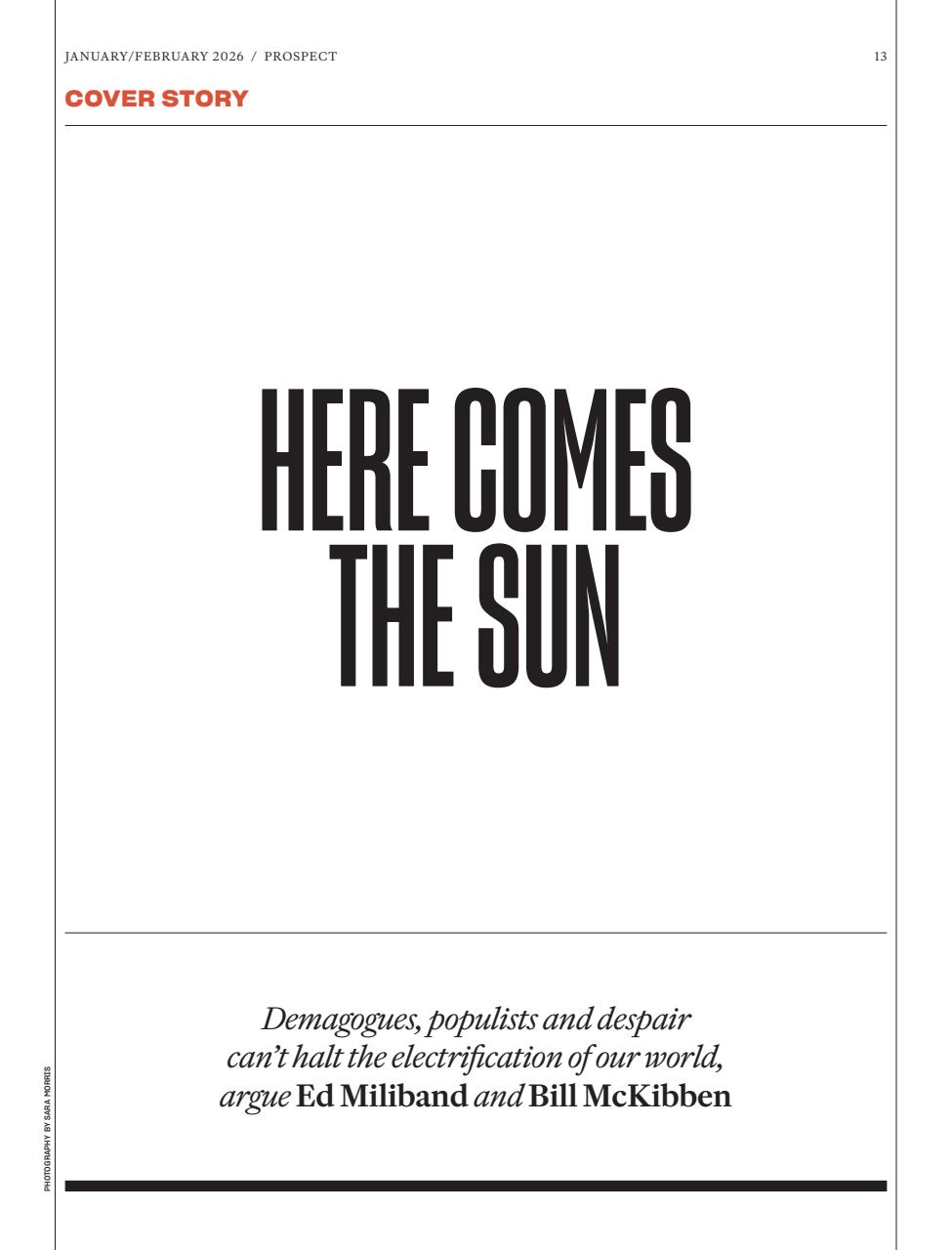 Prospect Magazine Preview Pages