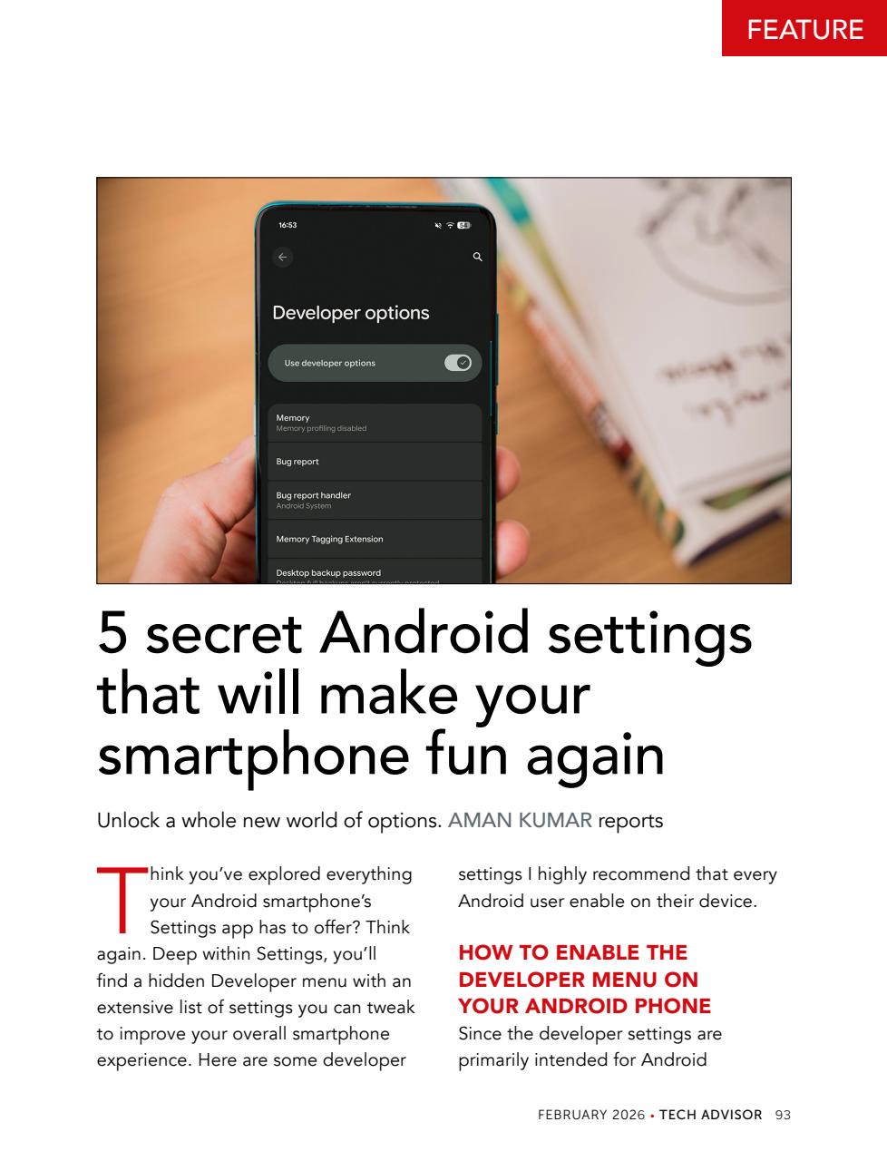 Tech Advisor Preview Pages