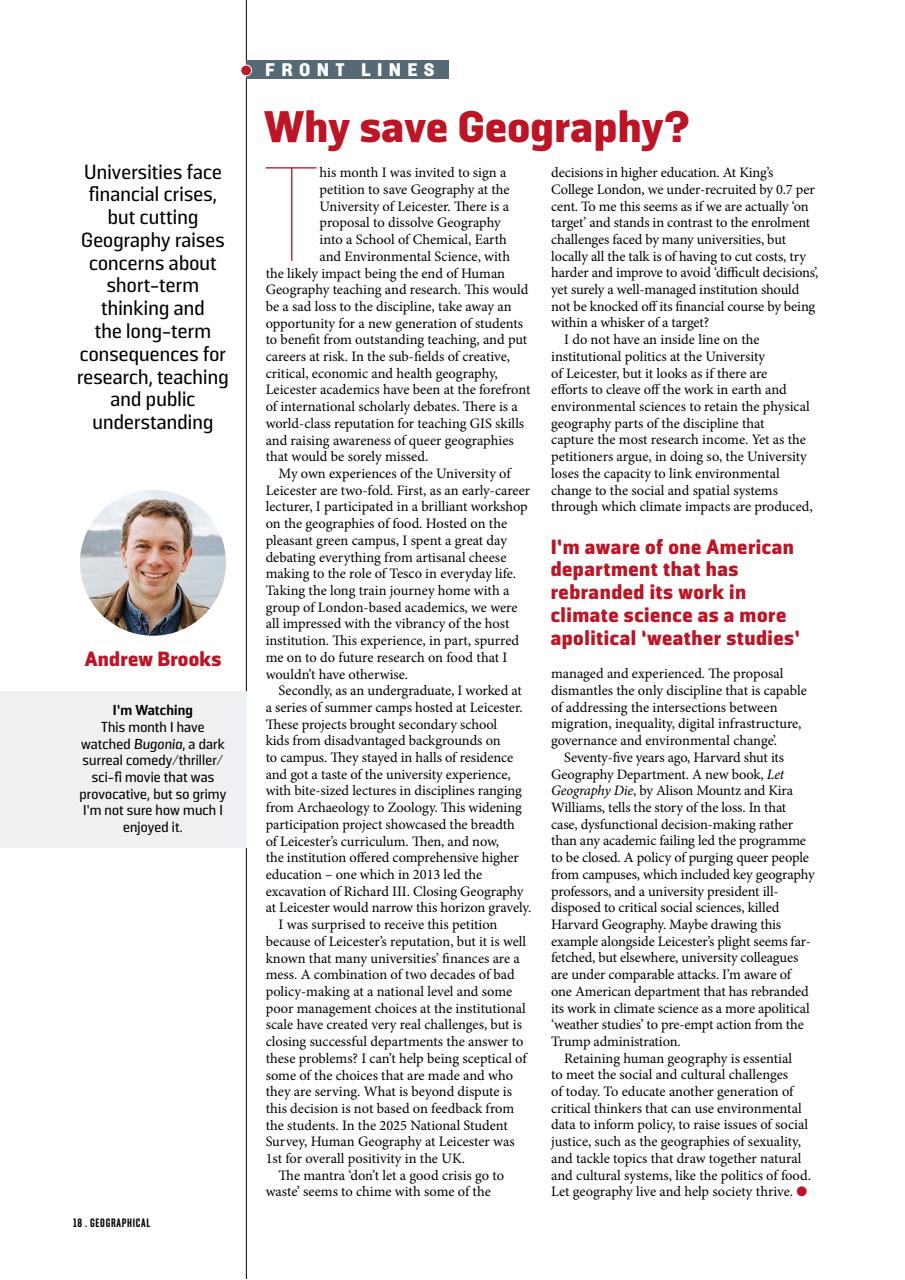 Geographical Preview Pages