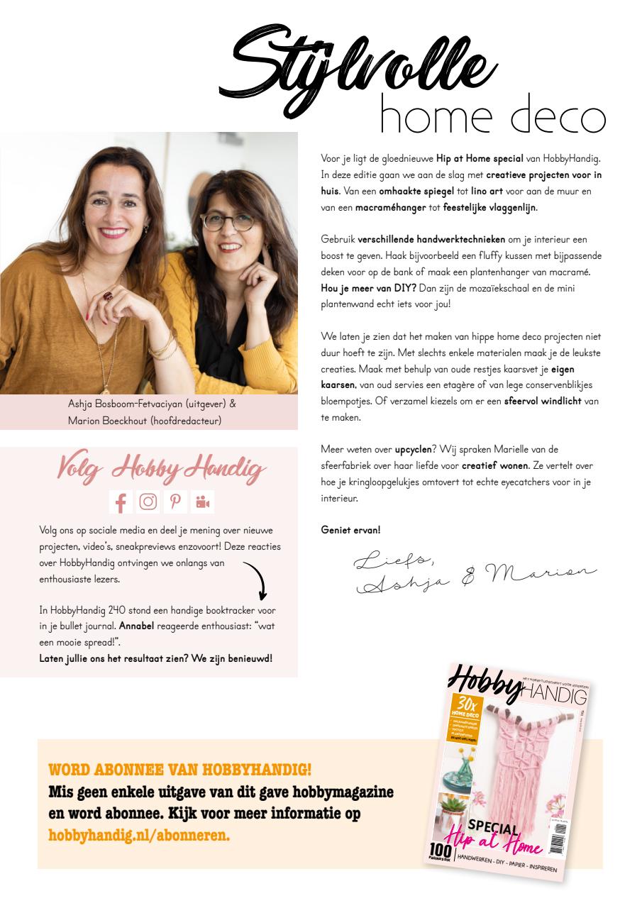 HobbyHandig Preview Pages