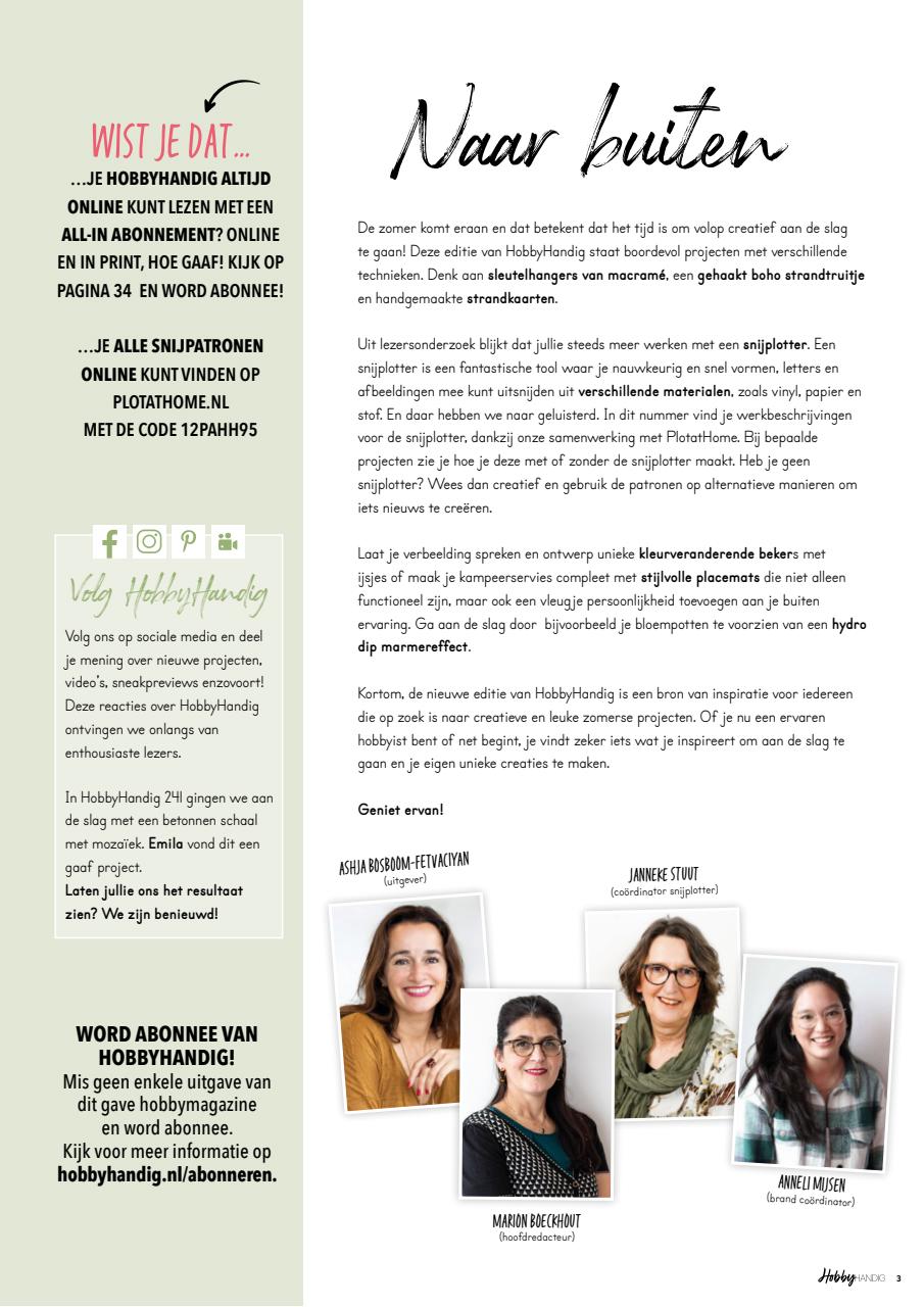 HobbyHandig Preview Pages