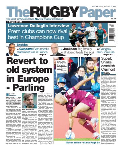 The Rugby Paper issue 14th December 2025