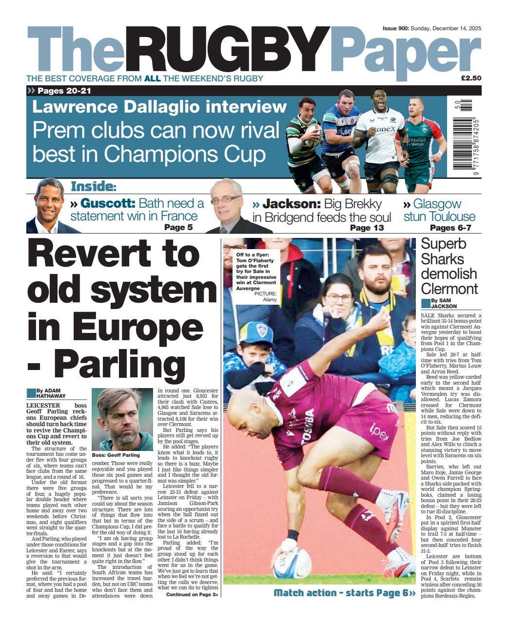 The Rugby Paper Preview Pages