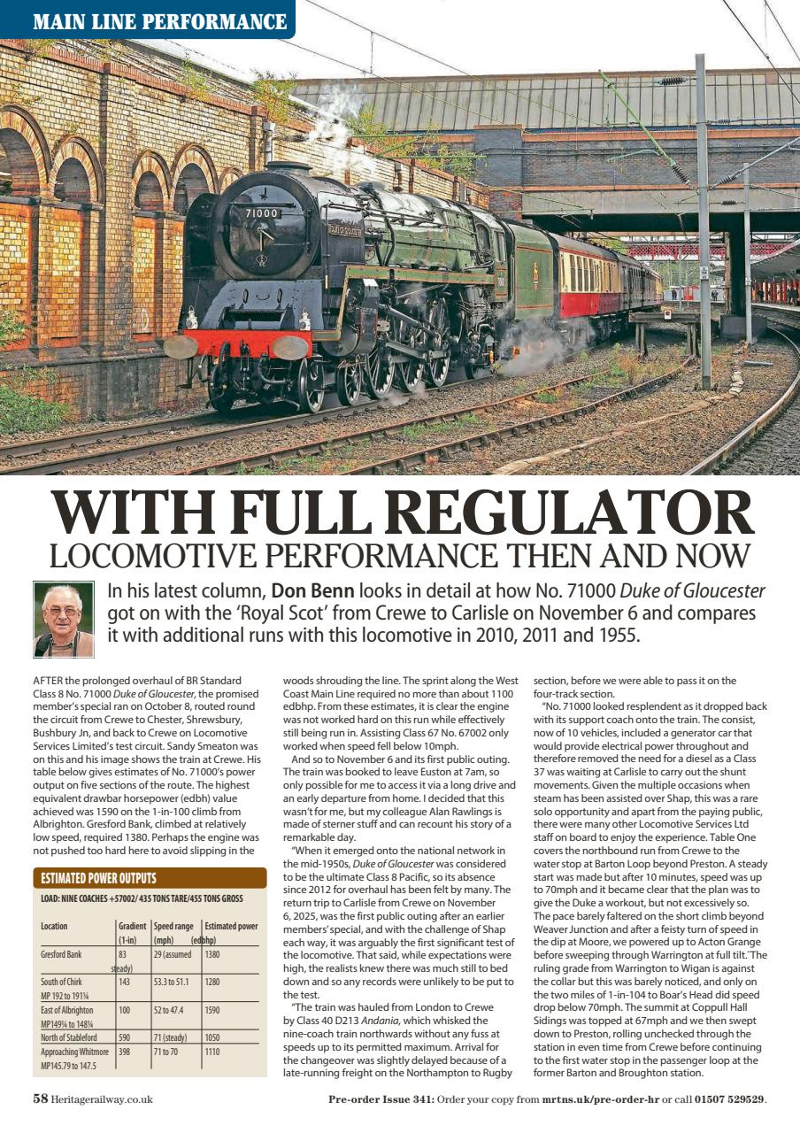 Heritage Railway Preview Pages