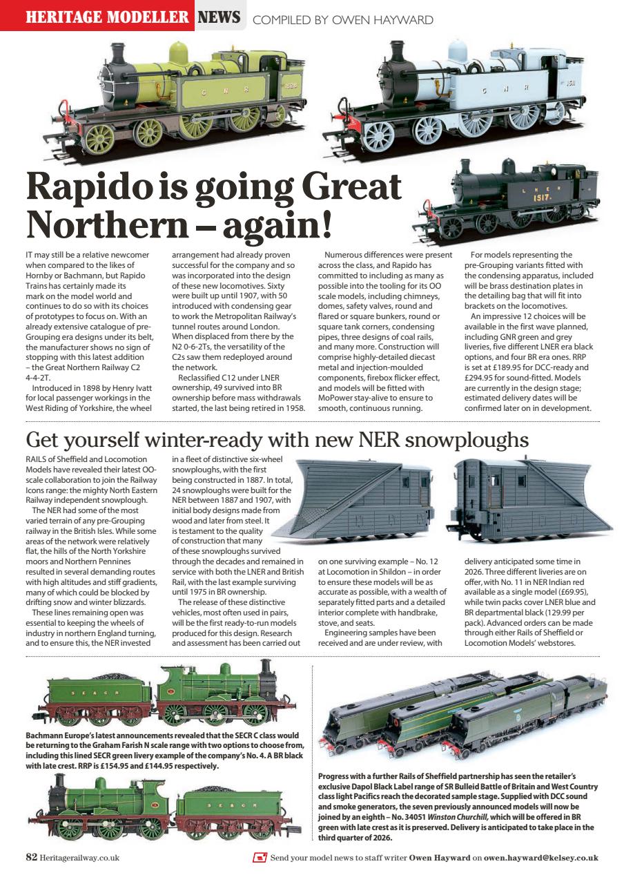 Heritage Railway Preview Pages