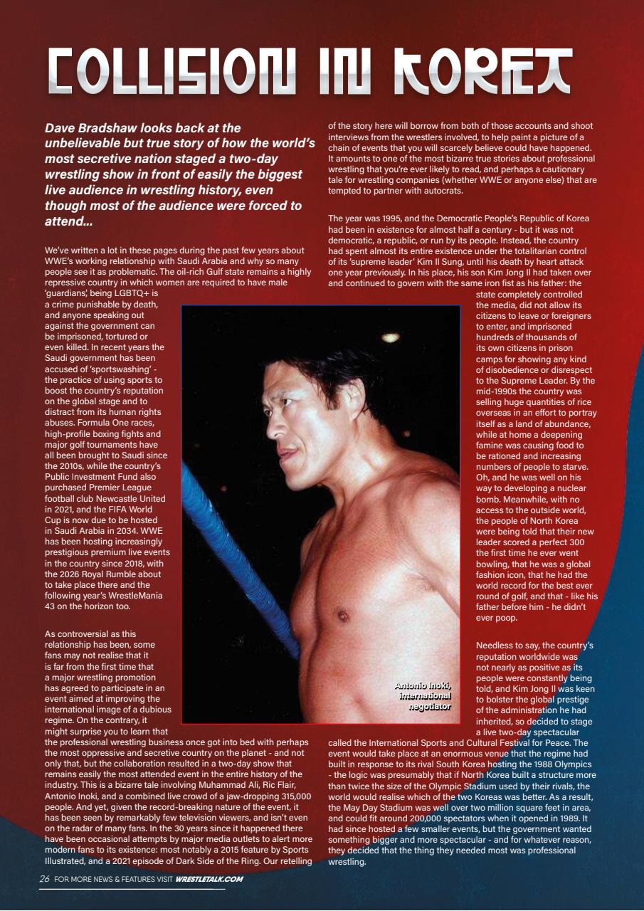 Wrestletalk Magazine Preview Pages