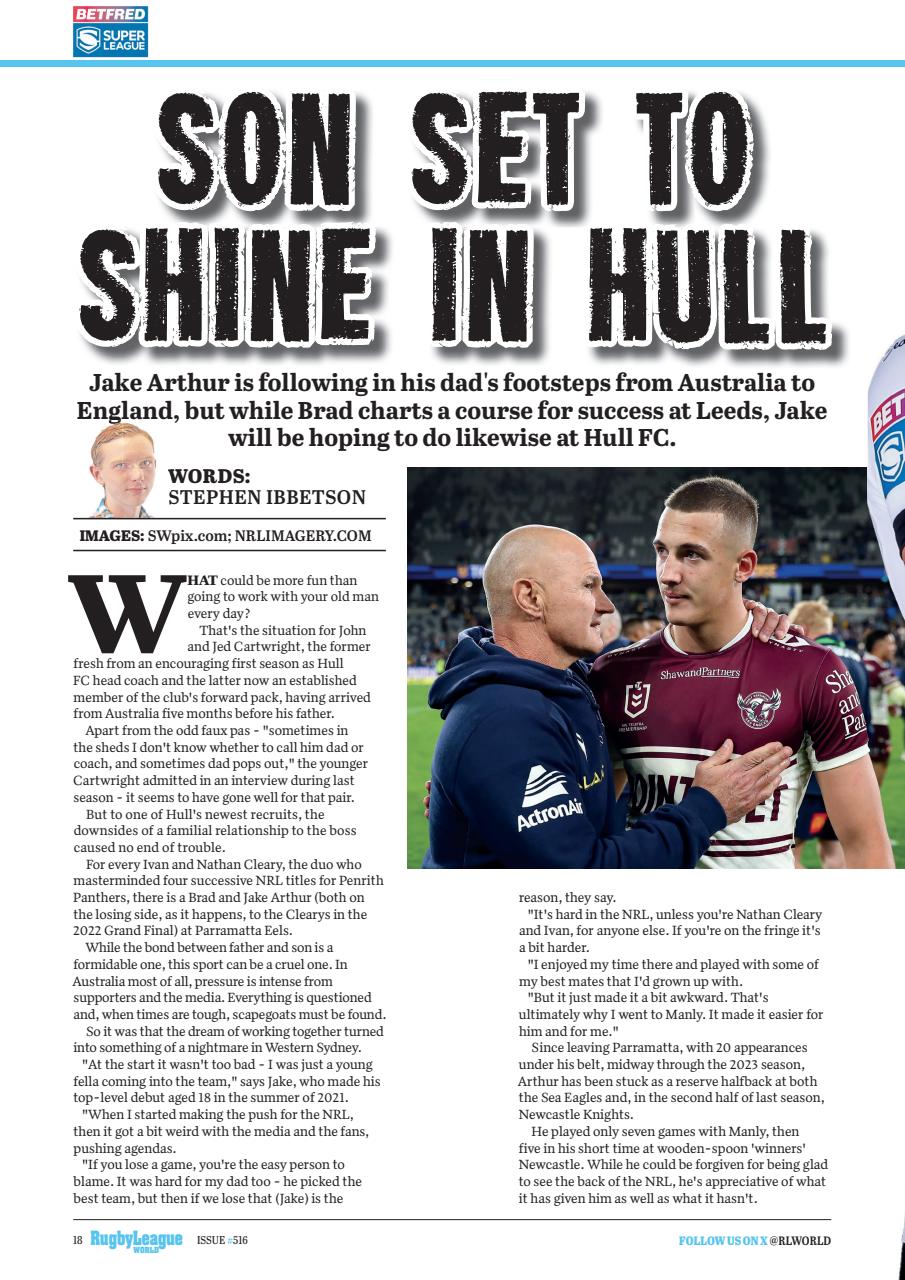 Rugby League World Preview Pages