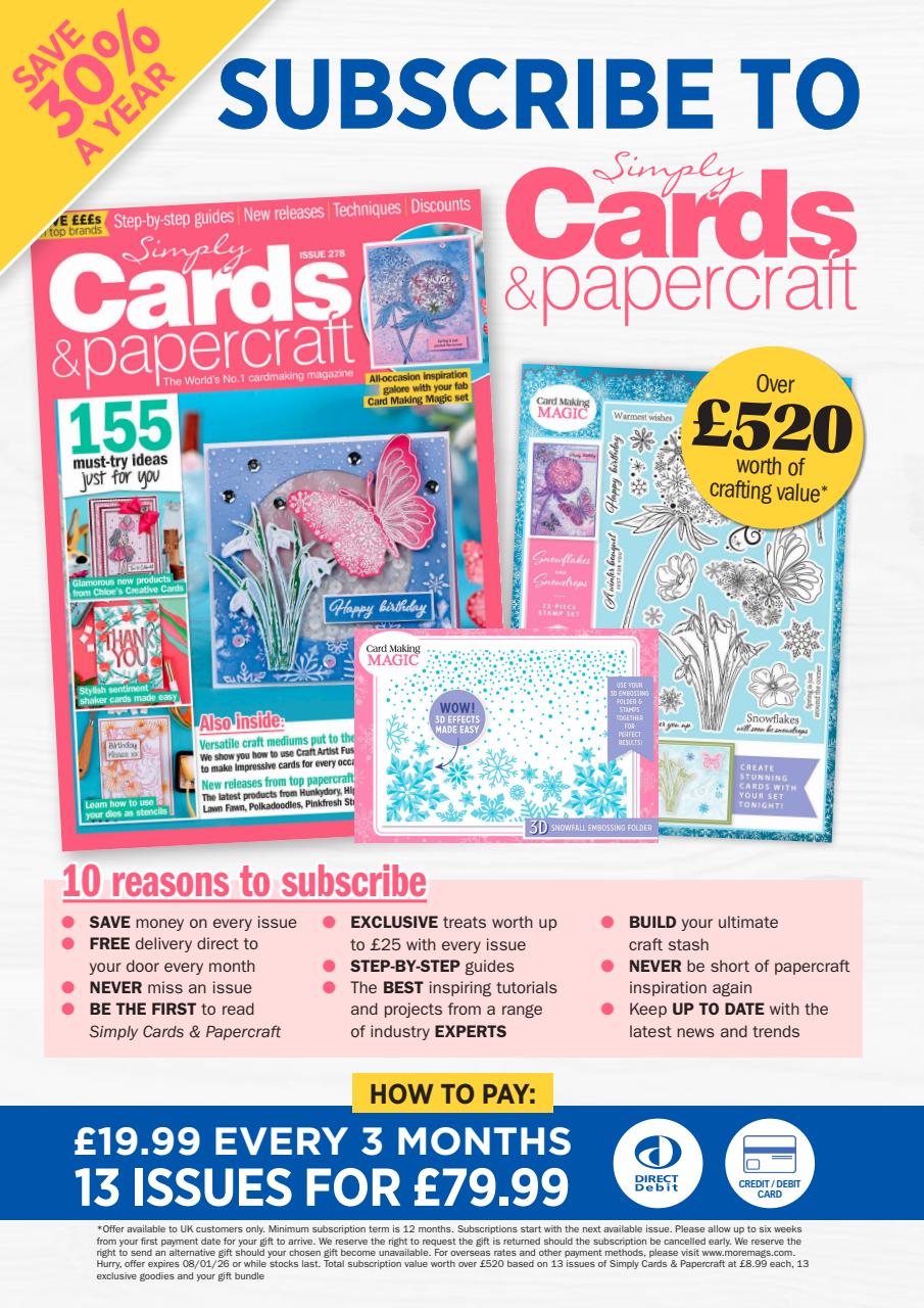 Simply Cards & Papercraft Preview Pages