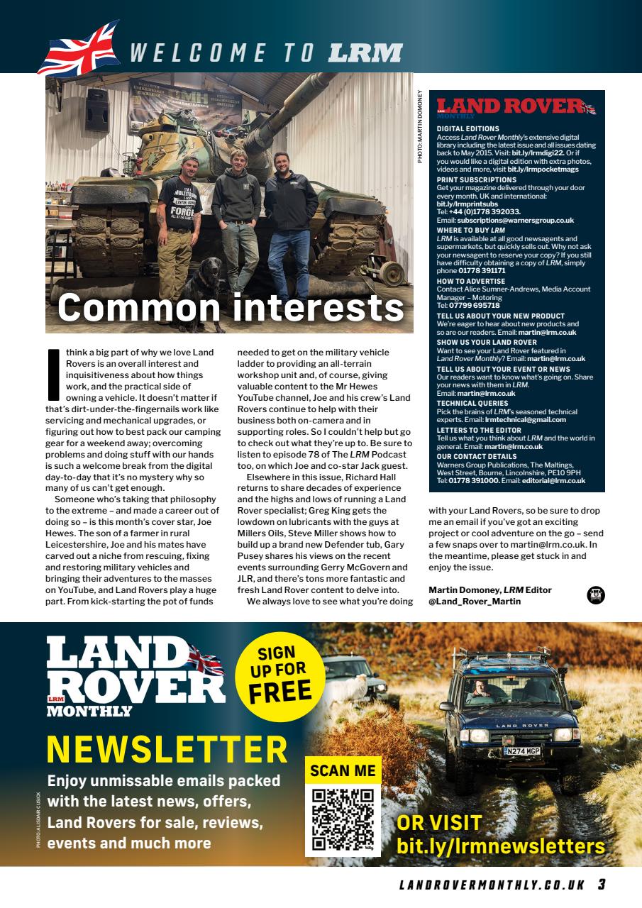 Land Rover Monthly Preview Pages