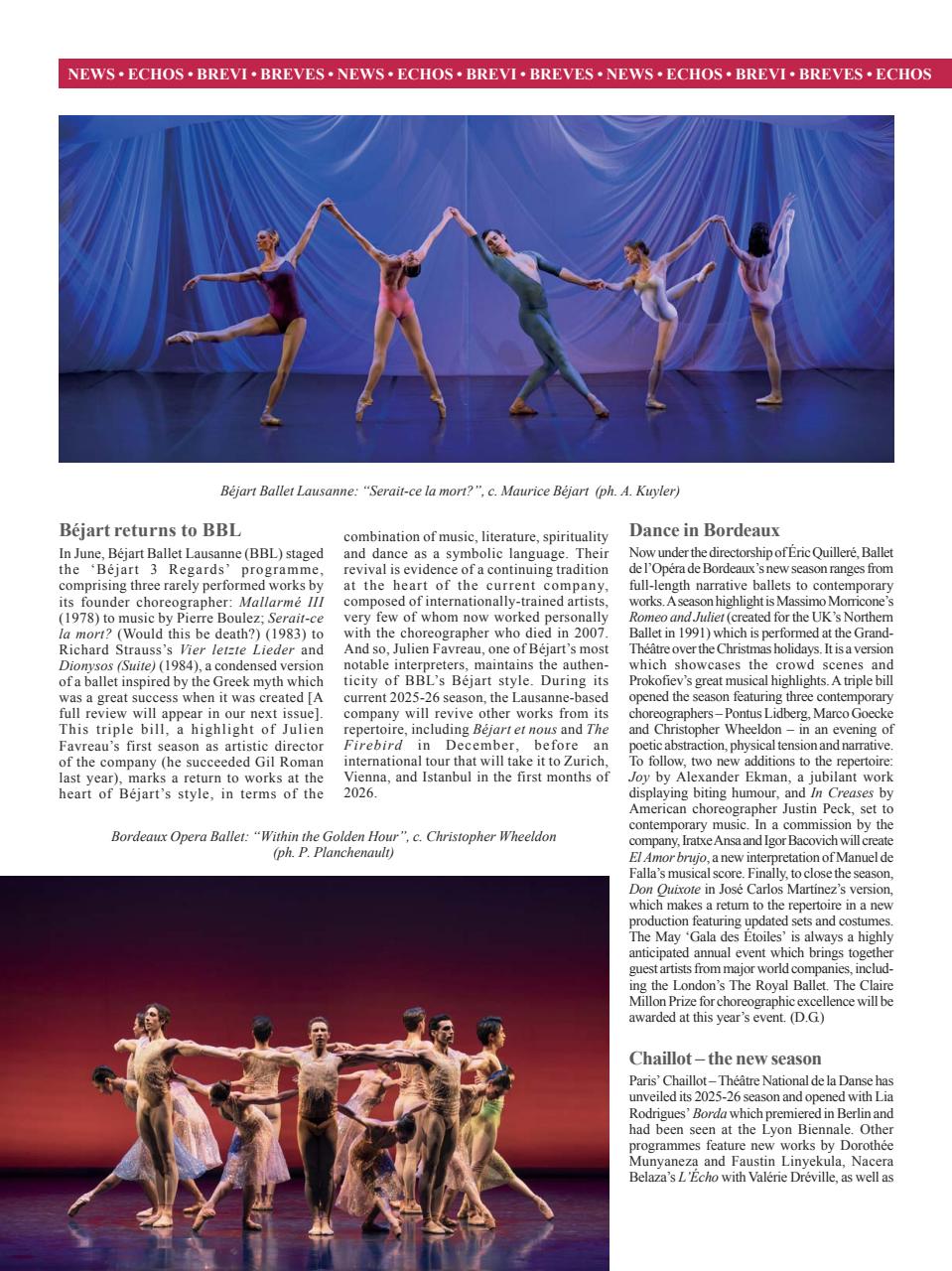 BALLET2000 English Edition Preview Pages