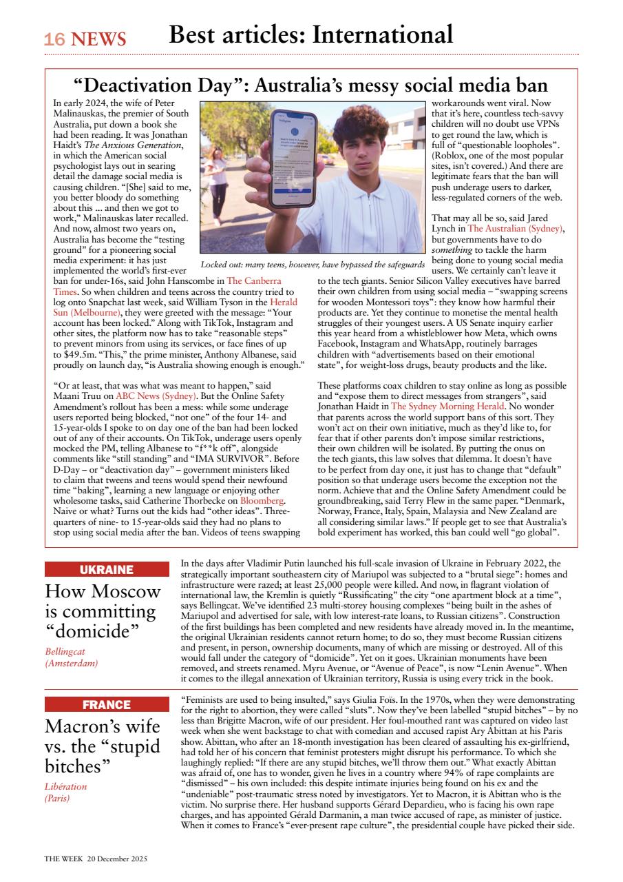 The Week Preview Pages