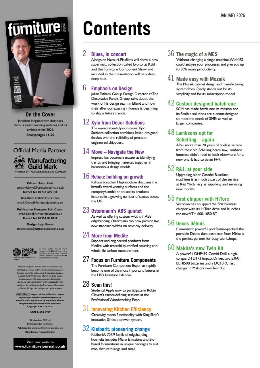 Furniture Journal Magazine Preview Pages