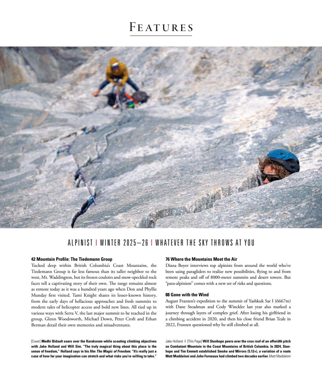 Alpinist Preview Pages