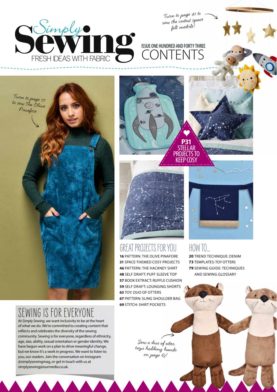 Simply Sewing Preview Pages