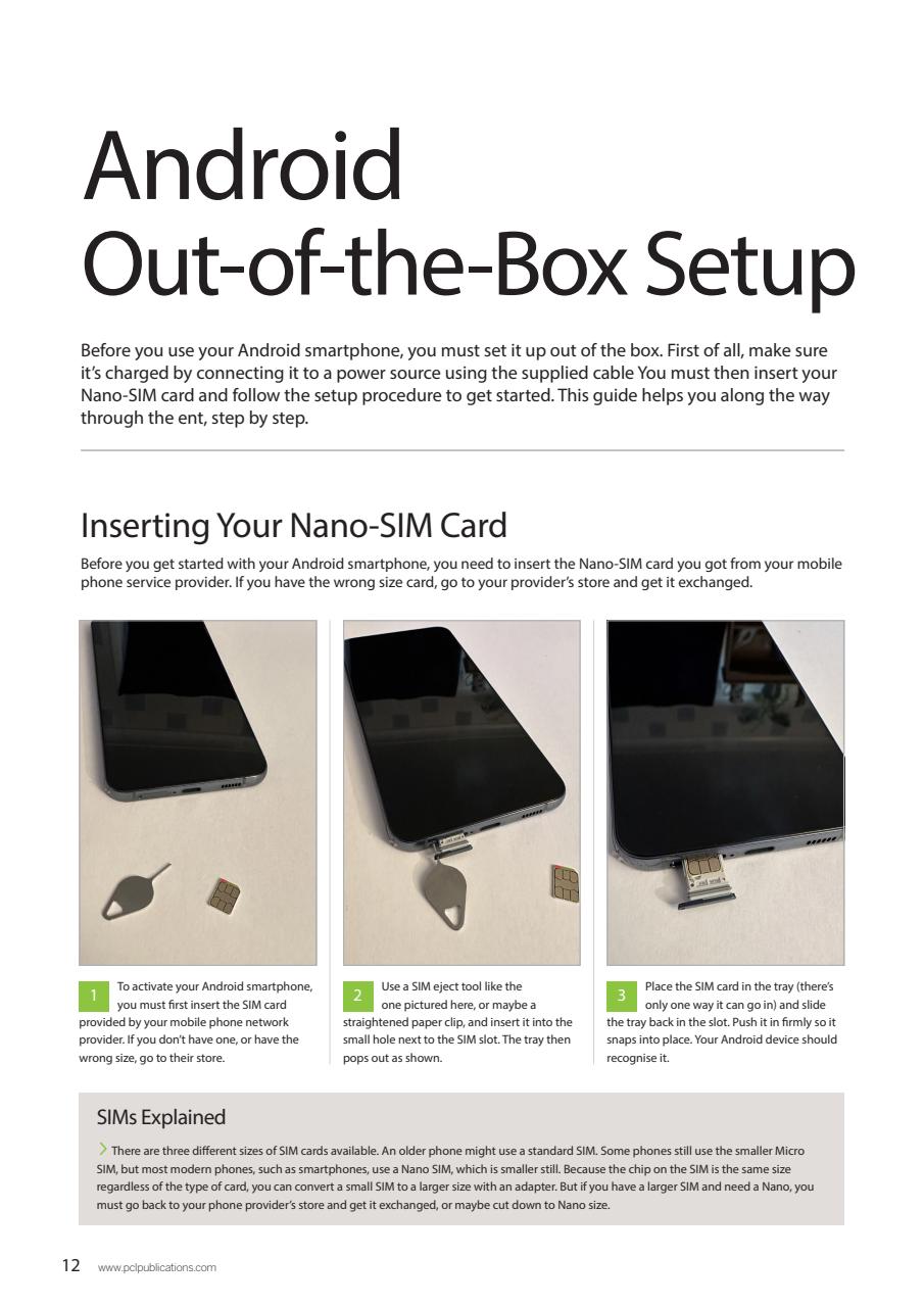 Android Smartphones & Tablets The Complete Manual Preview Pages