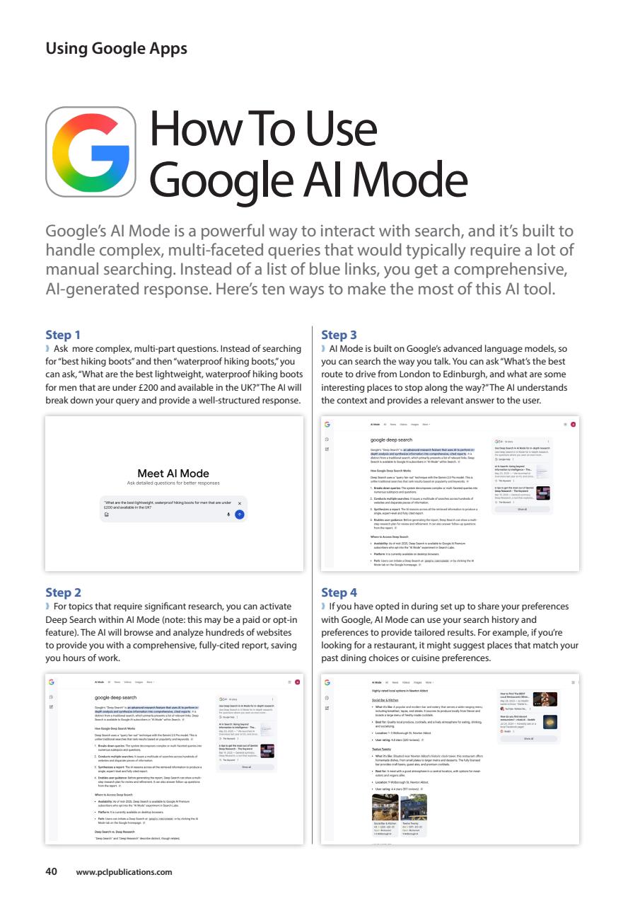 Google Apps The Complete Manual Preview Pages