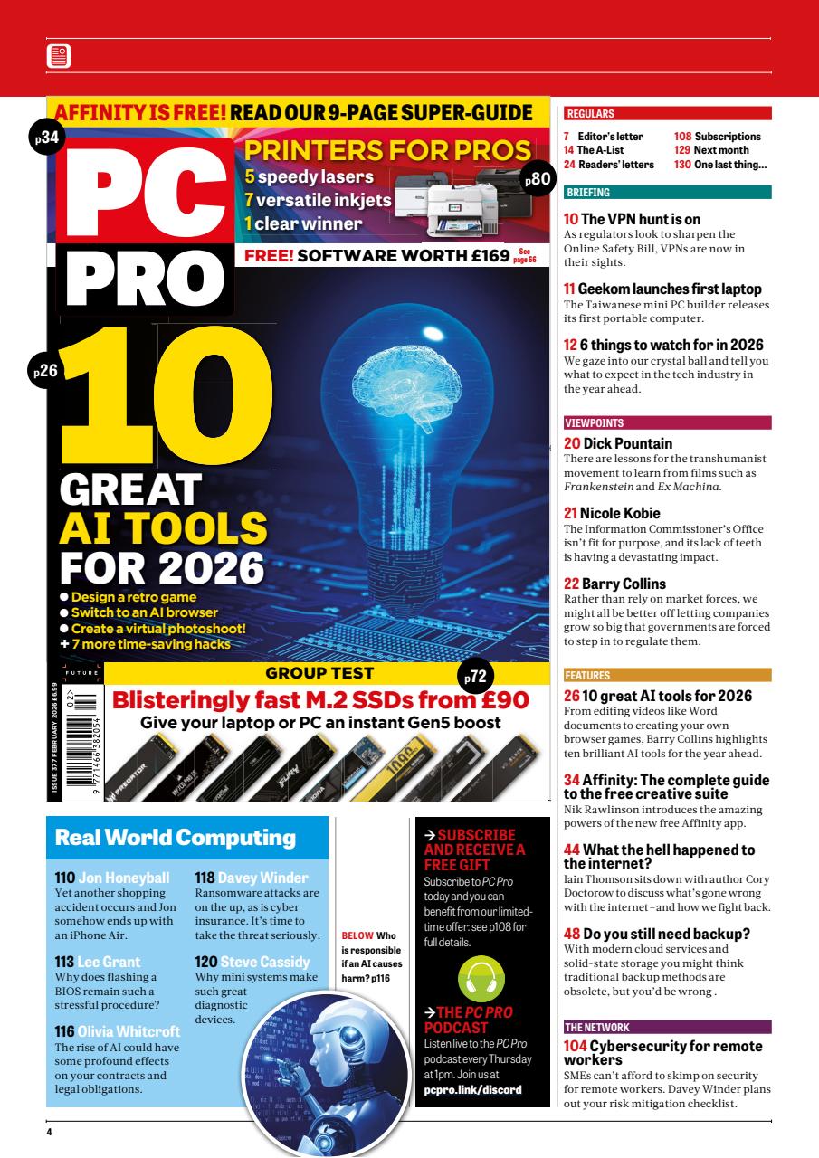 PC Pro Preview Pages