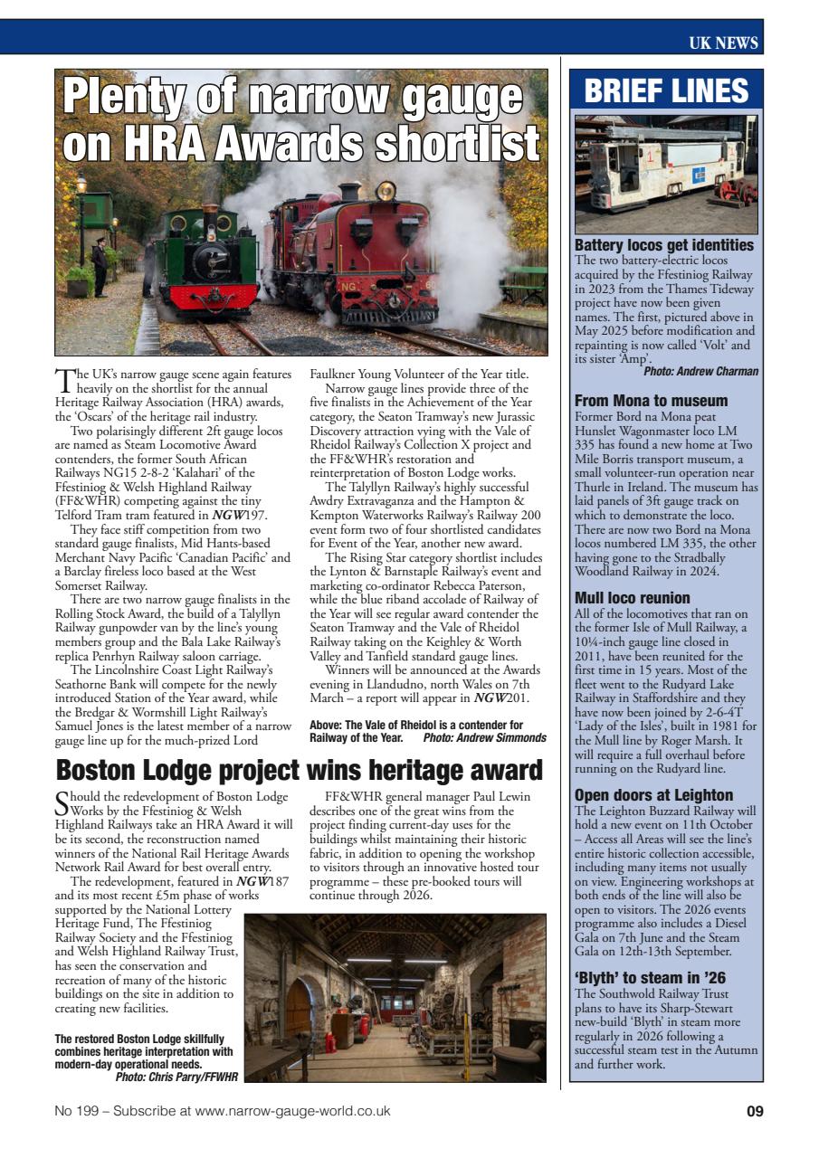 Narrow Gauge World Preview Pages
