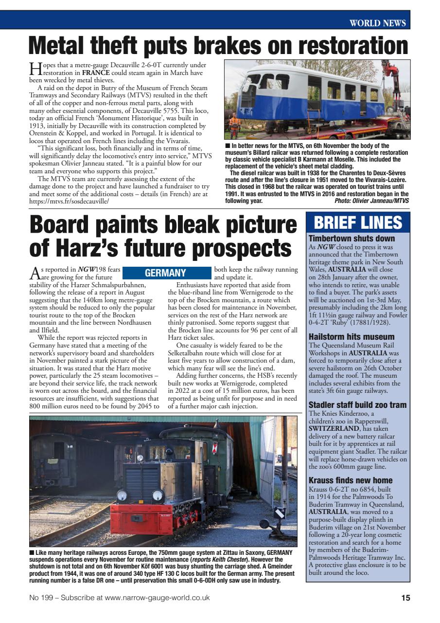 Narrow Gauge World Preview Pages