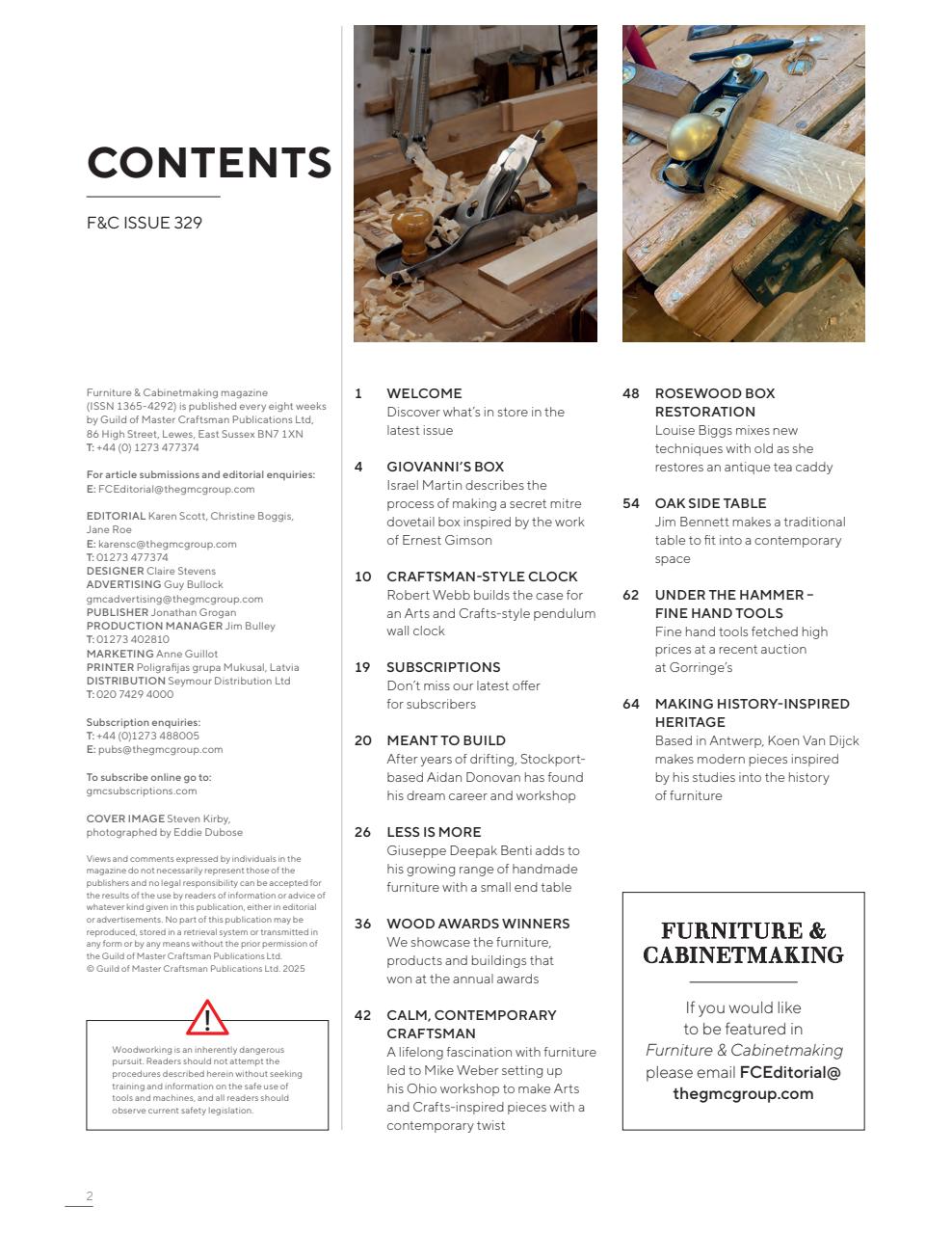 Furniture & Cabinetmaking Preview Pages