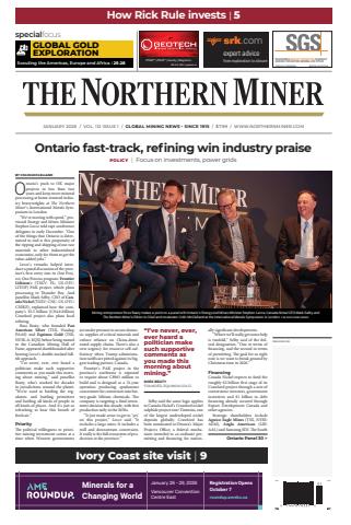 The Northern Miner issue January 2026, Vol 112 Issue 1