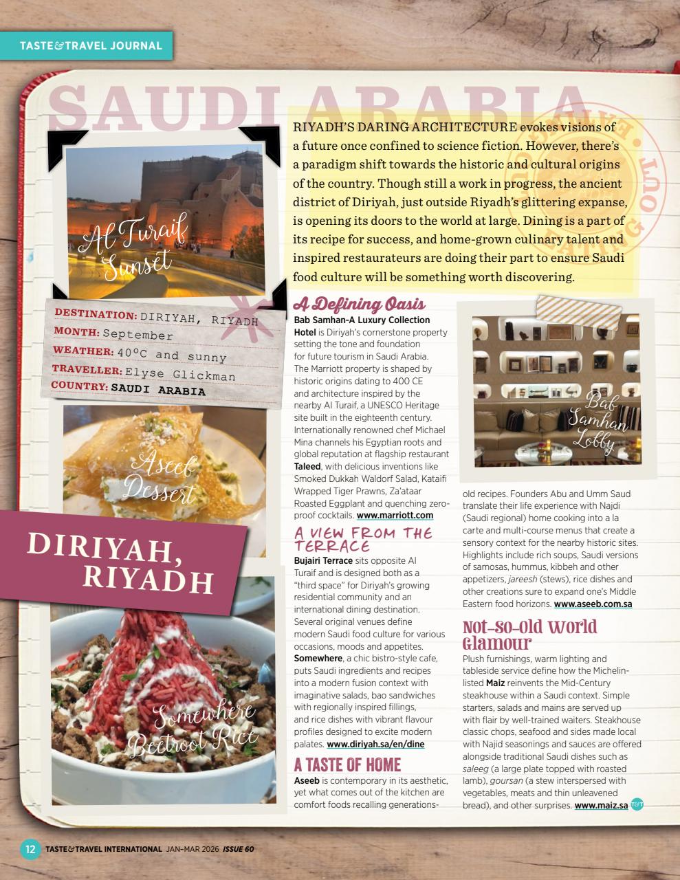 Taste & Travel International Preview Pages