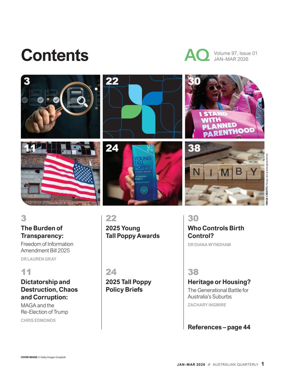 AQ: Australian Quarterly Preview Pages