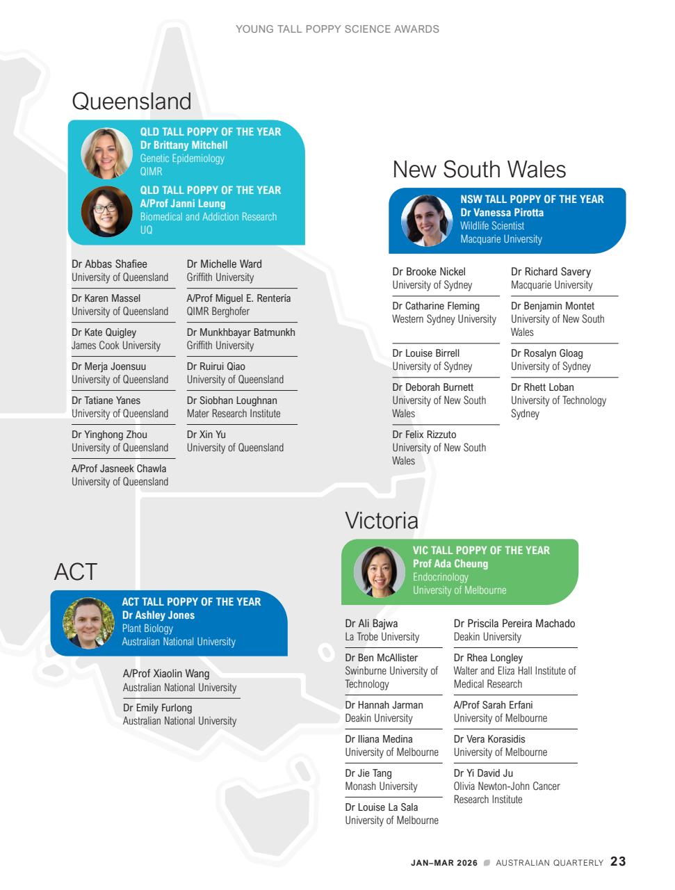 AQ: Australian Quarterly Preview Pages