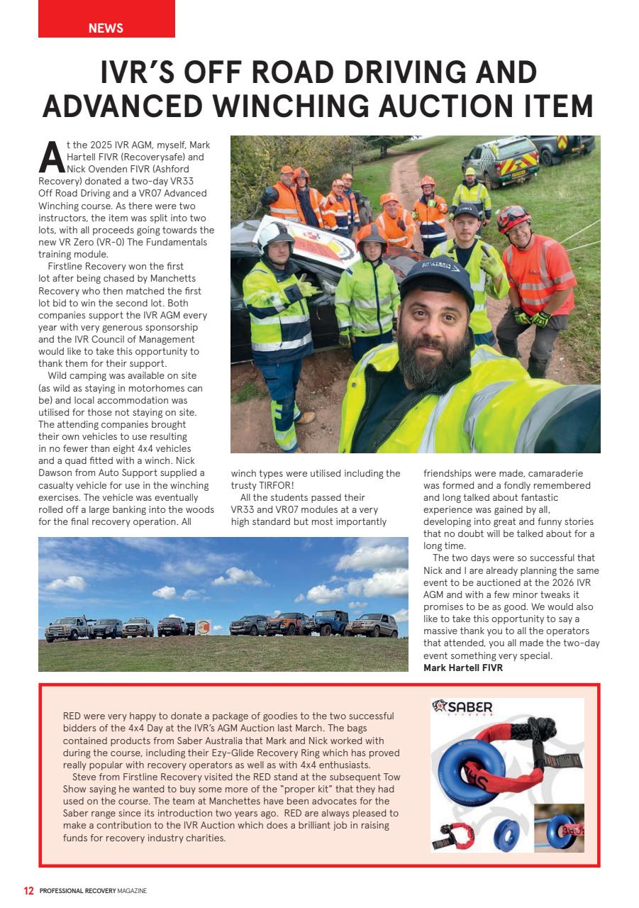 Professional Recovery Magazine Preview Pages