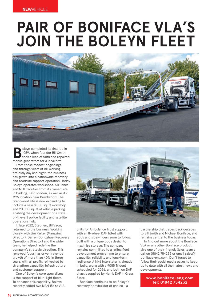 Professional Recovery Magazine Preview Pages