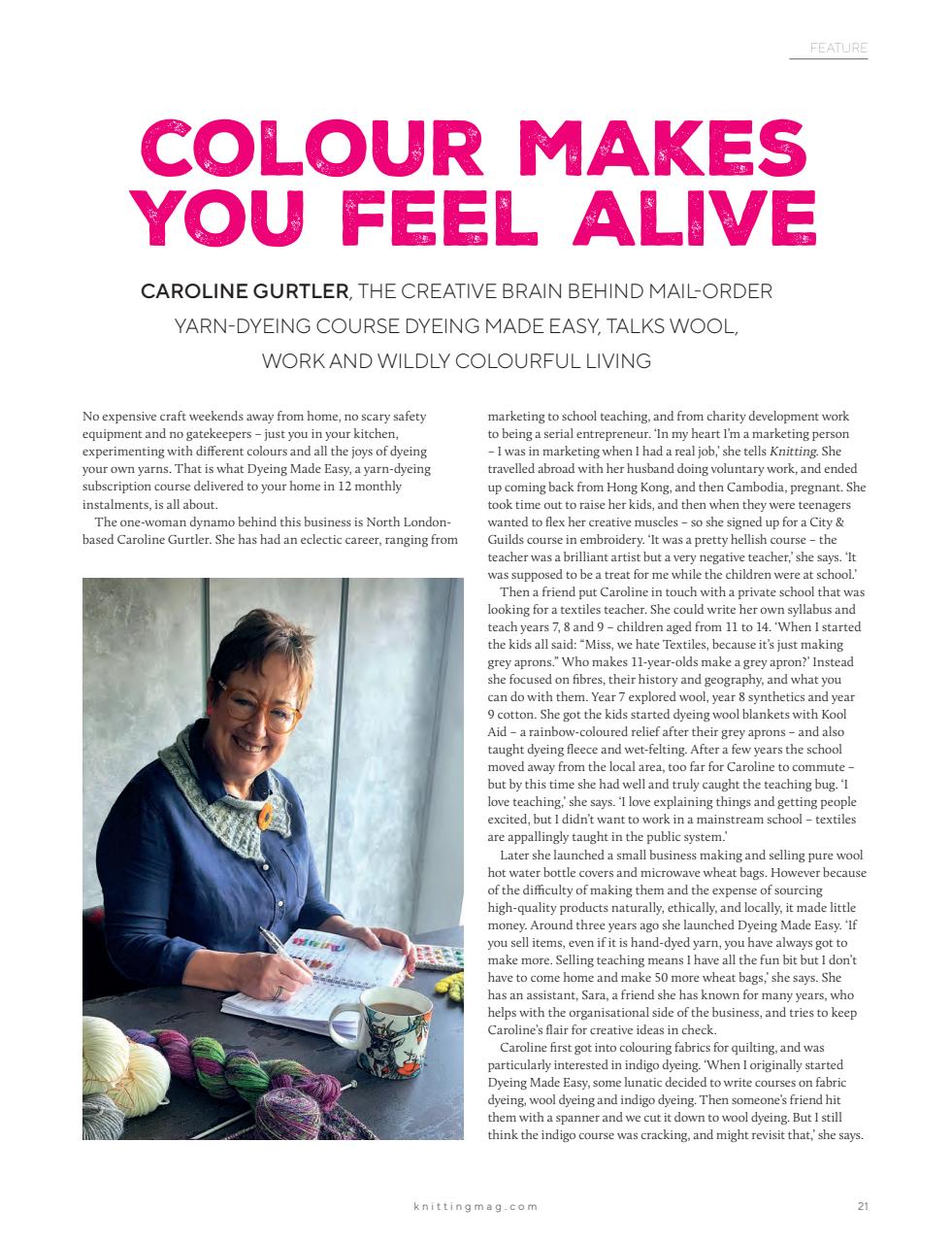 Knitting Preview Pages