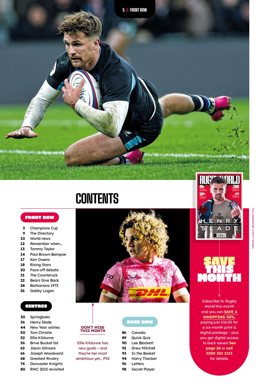 Rugby World Preview Pages