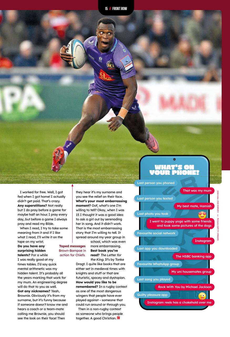 Rugby World Preview Pages