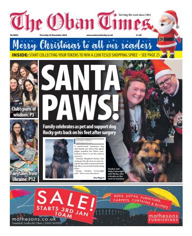 The Oban Times & Lochaber Times issue Thursday, December 25, 2025