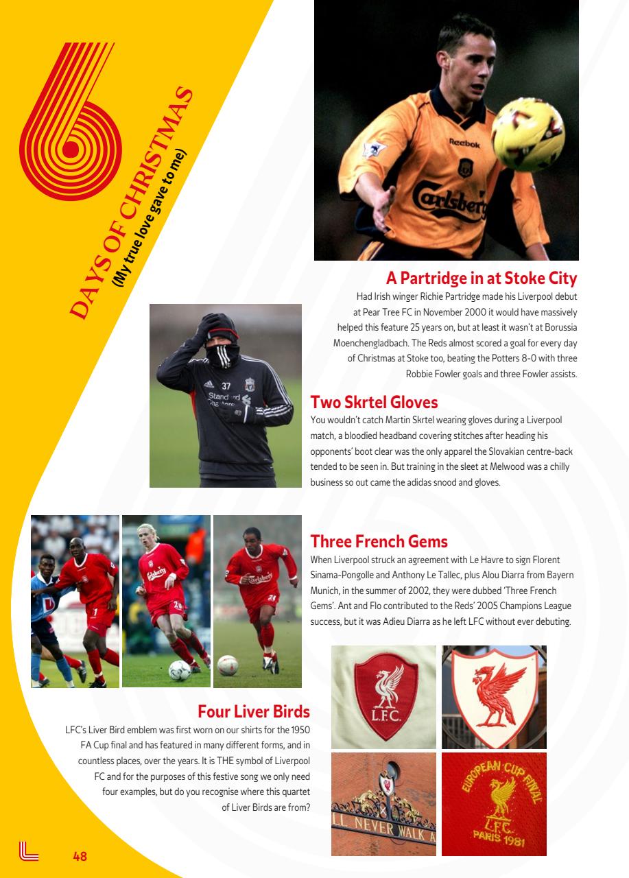 Liverpool FC Programmes Preview Pages