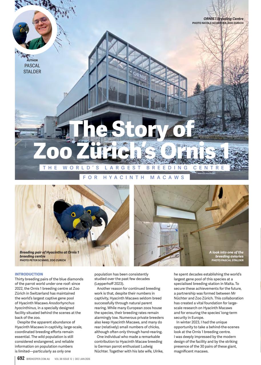 Australian Birdkeeper Magazine Preview Pages