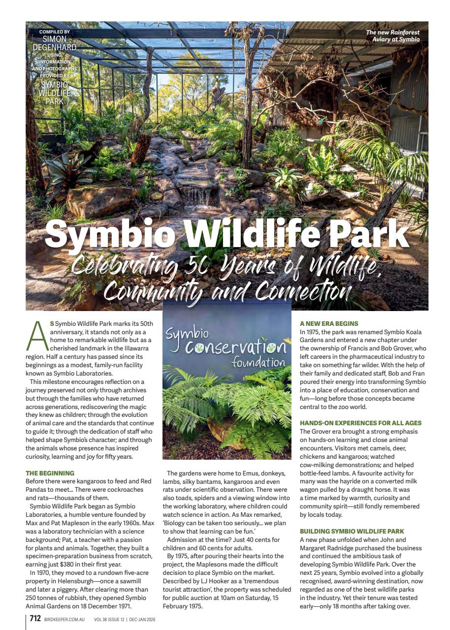 Australian Birdkeeper Magazine Preview Pages