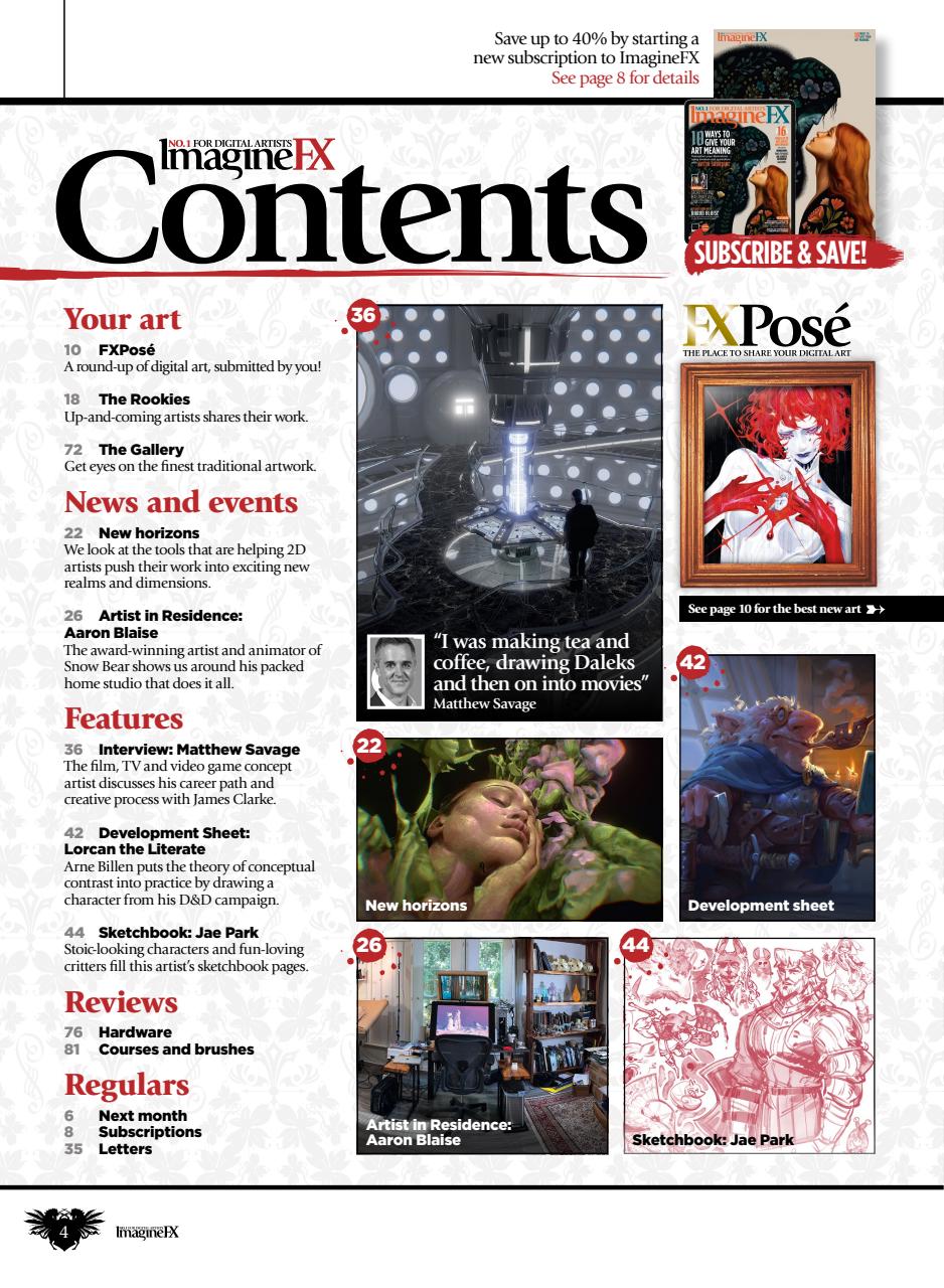 ImagineFX Preview Pages