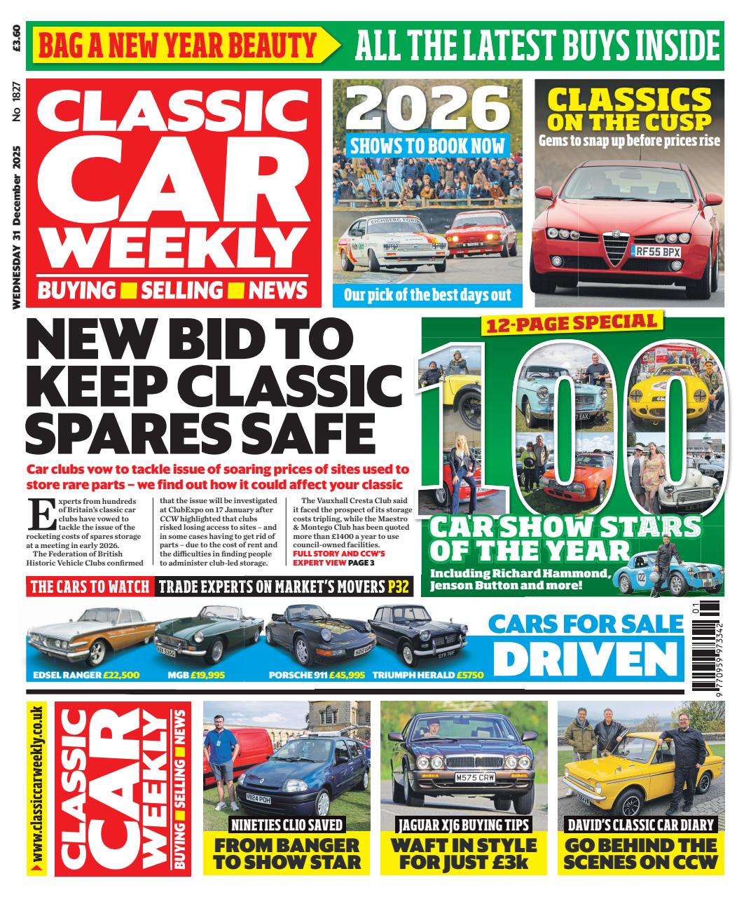 Classic Car Weekly Preview Pages